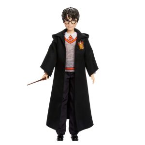 Harry Potter Fashion Doll in Signature Hogwarts Uniform With Wand Accessory, Inspired By The Movie