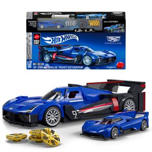 Mattel Brick Shop Hot Wheels Jogo de Construção Speed Cadillac Project GTP Hypercar