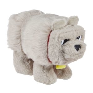 Minecraft Dennis The Wolf Interactive Plush Toy With Sounds & Moving Mouth, Inspired By The Movie