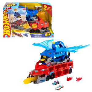 Hot Wheels City Pista de Brinquedo Supertrailer de dragão