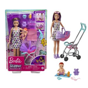 Barbie Skipper Babysitters Inc. Doll & Stroller Playset, For 3 Years & Up