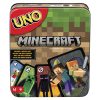 UNO Card Game, Gifts For Kids, Minecraft Themed, Storage Tin Box