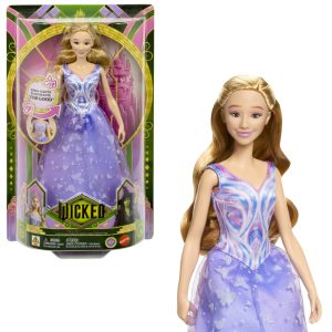 Universal Pictures’ Wicked: For Good Singing Glinda Doll, Movie-inspired Outfit, Sings “For Good”
