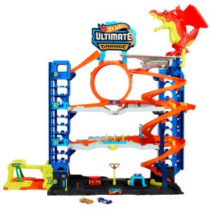 Hot Wheels City Ultimate Garage Playset From “Let's Race” With 2 Toy Cars & Storage For 50+ Cars